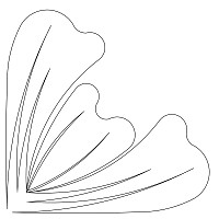 leaf feather corner 001